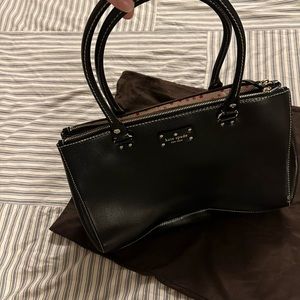 Kate Spade black tote purse 14 x 10 x 4.